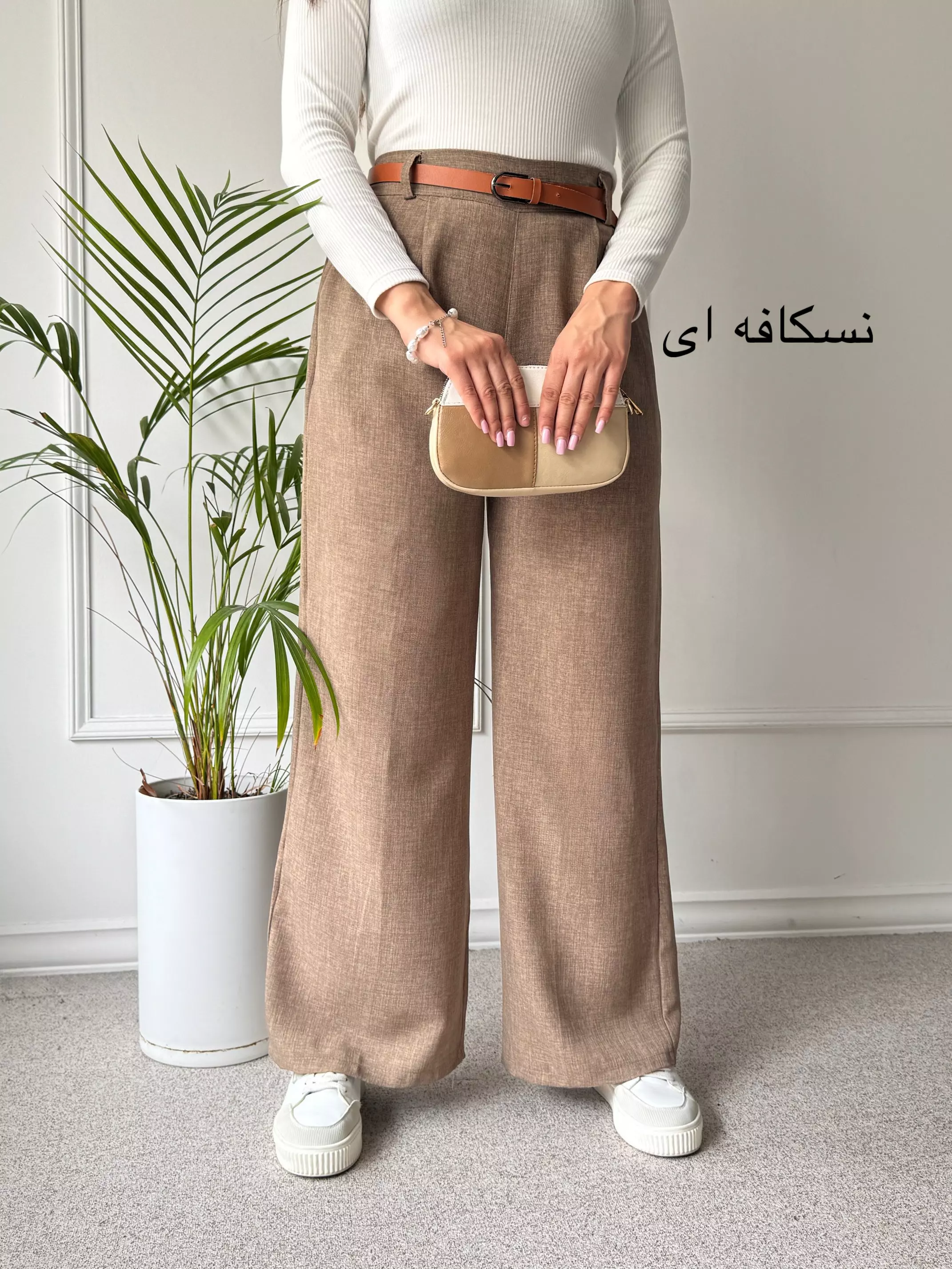 شلوار زنانه نیم بگ شانتون